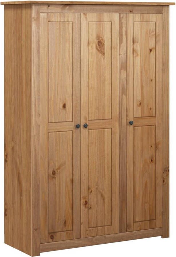 Vida XL Kledingkast 3 deuren Panama Range 118x50x171 5 cm grenenhout SKU: V282661 - Foto 4