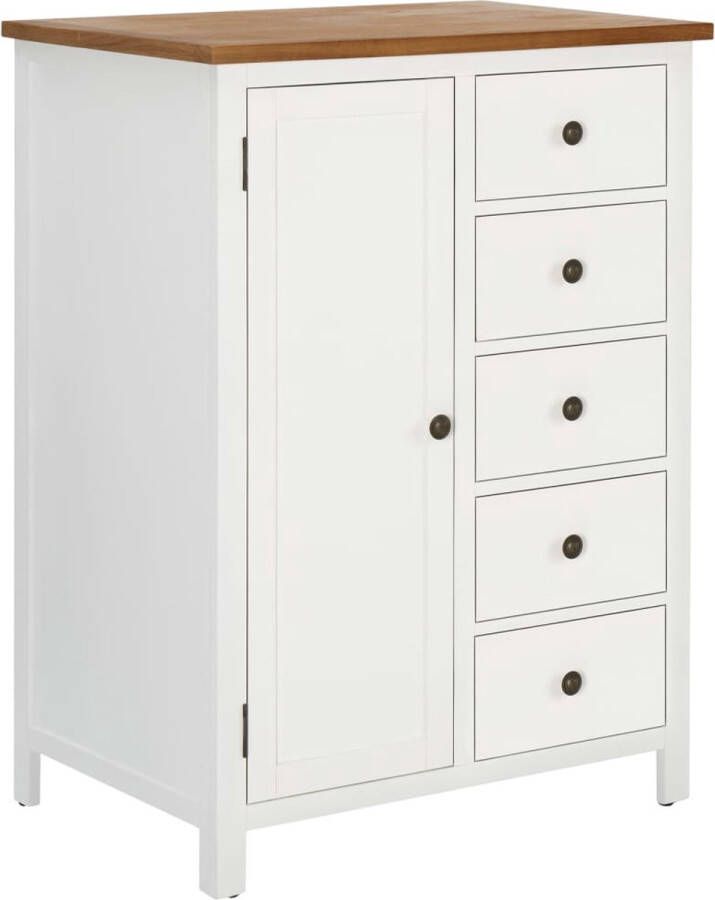 VidaXL -Kledingkast-76x52x105-cm-massief-eikenhout