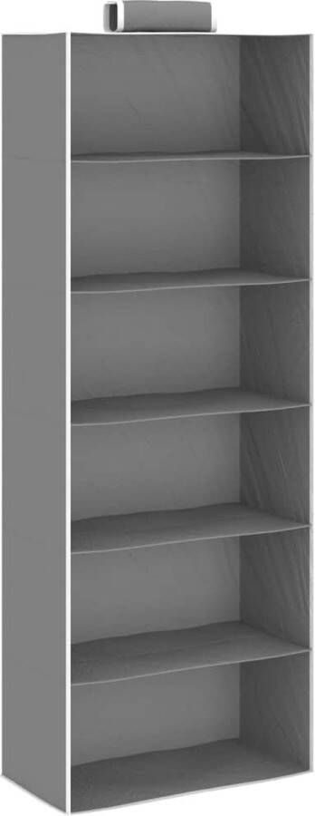 VidaXL -Kledingorganisers-hangend-2-st-met-6-schappen-stof - Foto 2