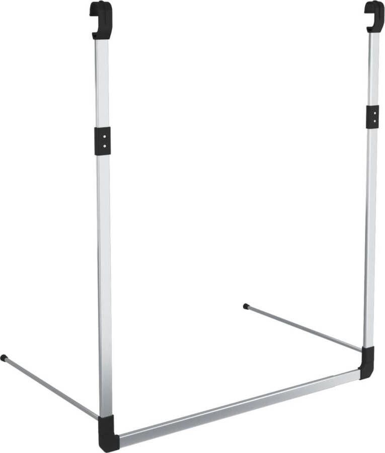 VidaXL -Kledingroede-telescopisch-hangend-zilverkleurig - Foto 2