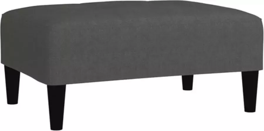 VidaXL Kruk microvezelstof donkergrijs - Foto 3