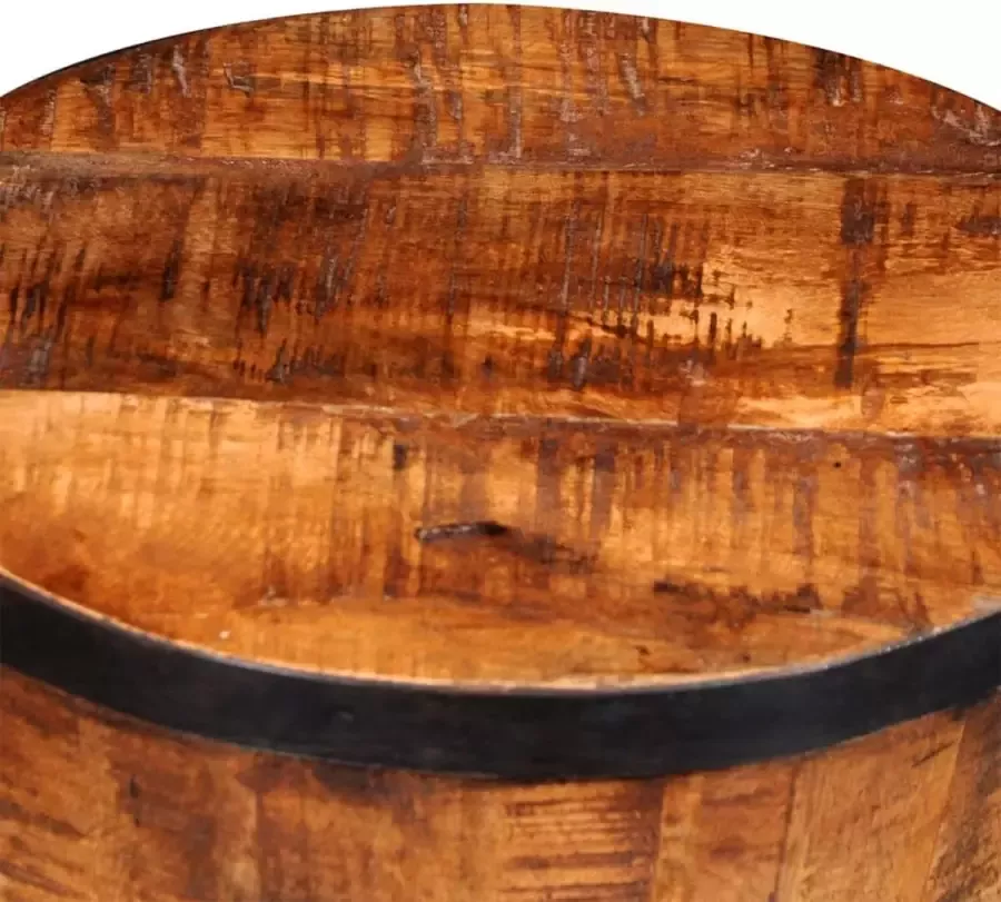 VidaXL Kruk zandlopervormig ruw mangohout - Foto 2