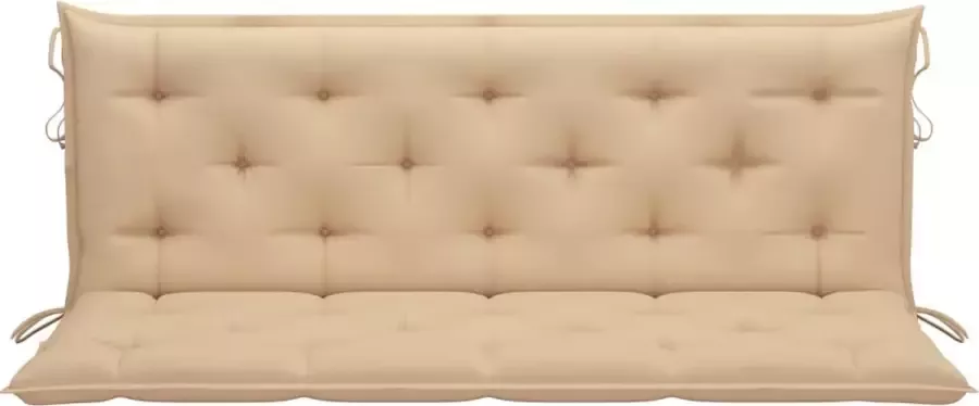 VidaXL Kussen voor schommelstoel 150 cm stof beige - Foto 2