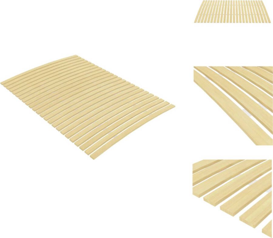 VidaXL Lattenbodem Lattenbodems Bedbodem Lat Bodem Lattenbodem met 24 latten 120x200 cm - Foto 2