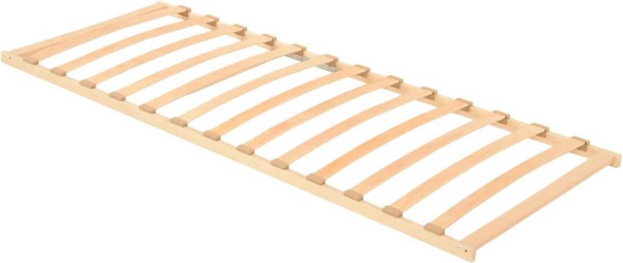 VidaXL Lattenbodem 70x200 cm 13 Latten Lattenbodem Bedbodem Hout Bedbodem Beukenhouten Bedbodem Bruine Bedbodem Tweepersoons Bedbodem Slaapcomfort - Foto 2