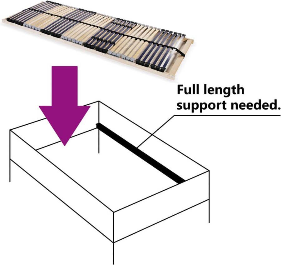 VidaXL Lattenbodem met 42 latten 7 zones FSC 70x200 cm - Foto 1