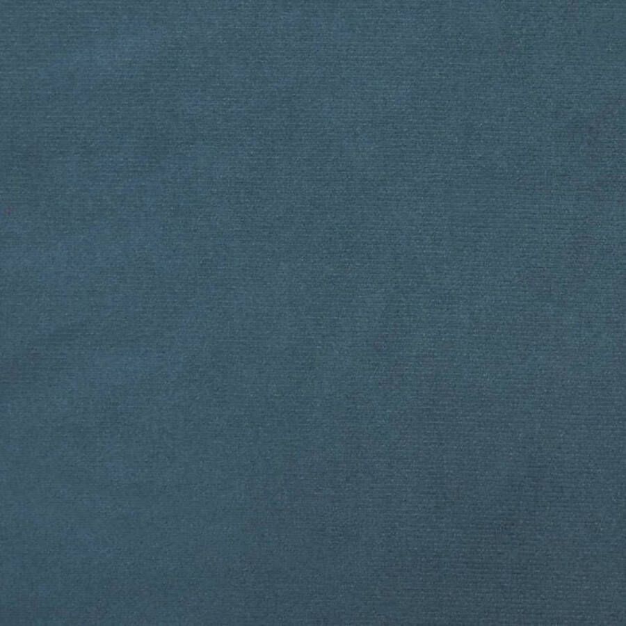 VIDAXL Leunstoel fluweel blauw