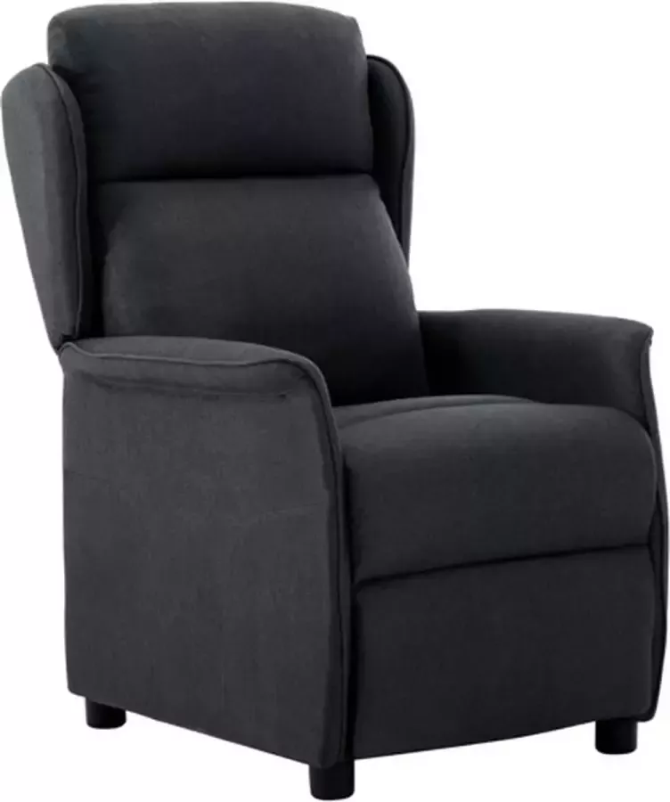 VidaXL Fauteuil verstelbaar stof donkergrijs - Foto 2