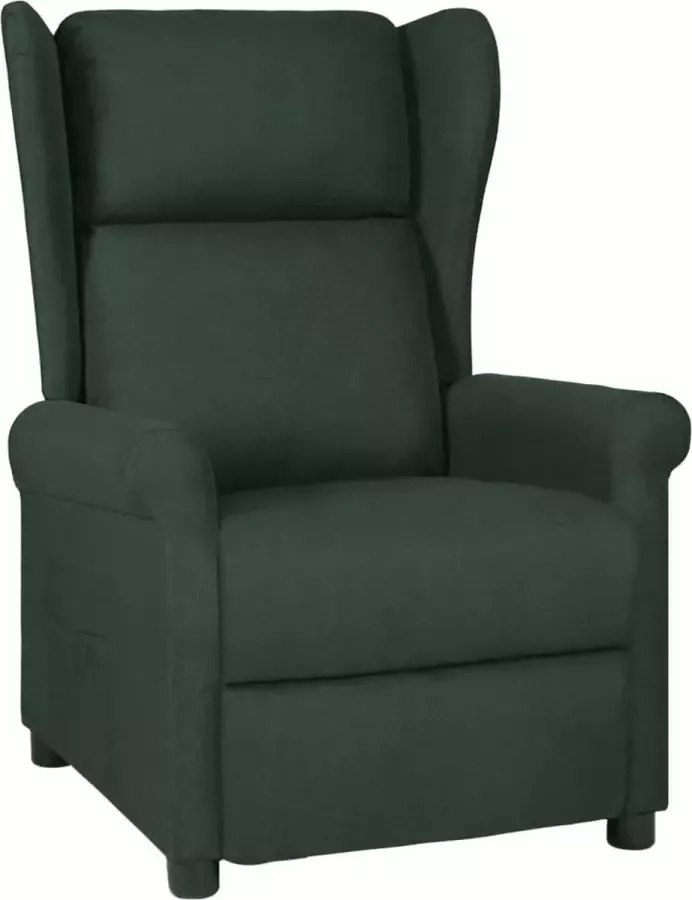 VIDAXL Fauteuil verstelbaar stof donkergroen - Foto 1