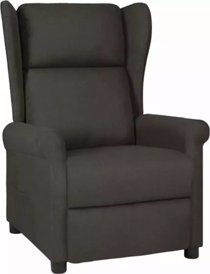 VidaXL Fauteuil verstelbaar stof taupe - Foto 1