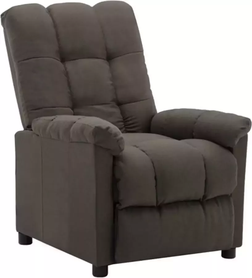 VidaXL Fauteuil verstelbaar stof taupe - Foto 3