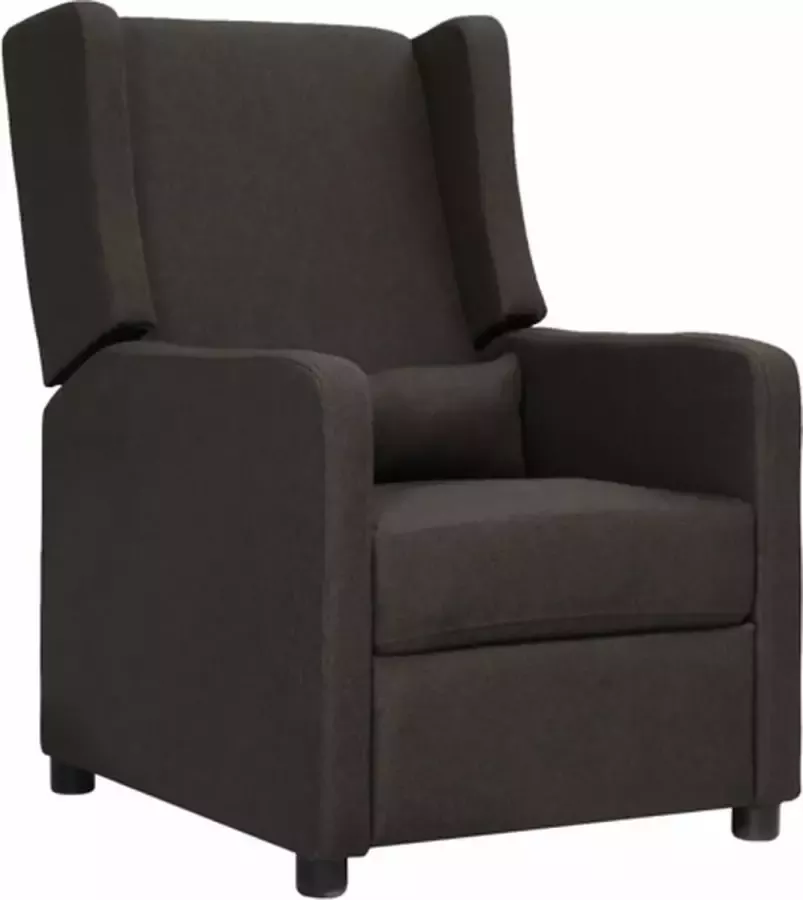 VidaXL Fauteuil verstelbaar stof taupe - Foto 1