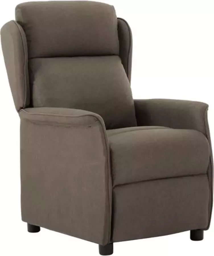 VidaXL Fauteuil verstelbaar stof taupe - Foto 2