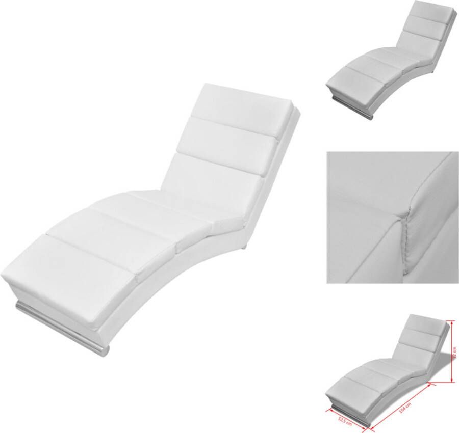 VidaXL Ligstoel name Chaise Longue 154x52.5x72cm Comfortabel en Elegant Chaise longue - Foto 2
