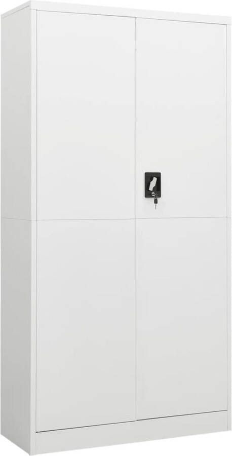 VidaXL -Lockerkast-90x40x180-cm-staal-wit