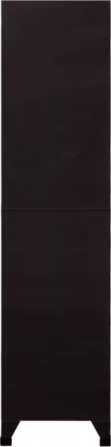 VidaXL -Lockerkast-90x45x180-cm-staal-zwart - Foto 4