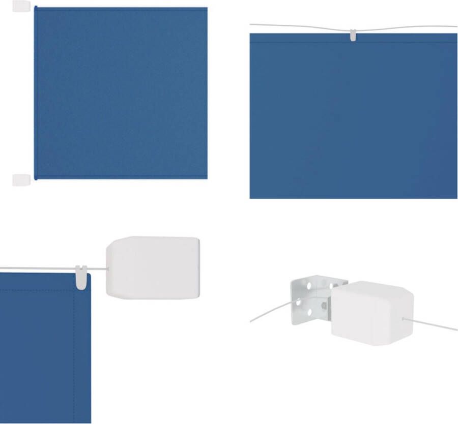 VidaXL Luifel verticaal 140x1200 cm oxford stof blauw Verticale Luifel Verticale Luifels Luifel Verticaal Scherm