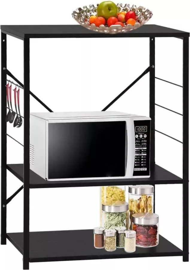 VidaXL Magnetronkast 60x39 6x79 5 cm spaanplaat zwart