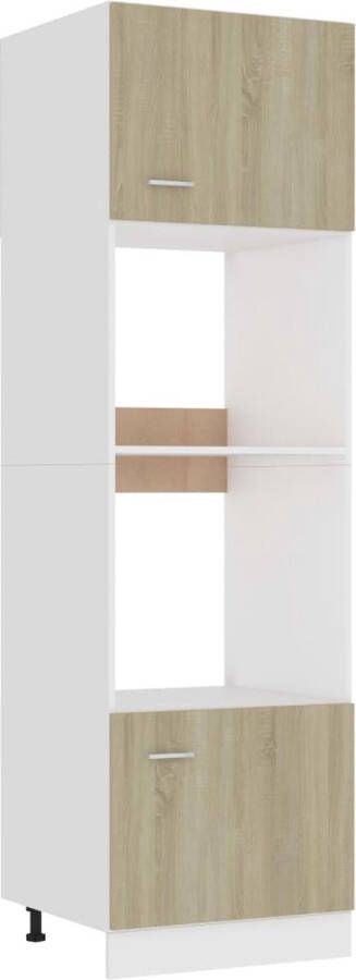 VidaXL -Magnetronkast-60x57x207-cm-bewerkt-hout-sonoma-eikenkleurig - Foto 2