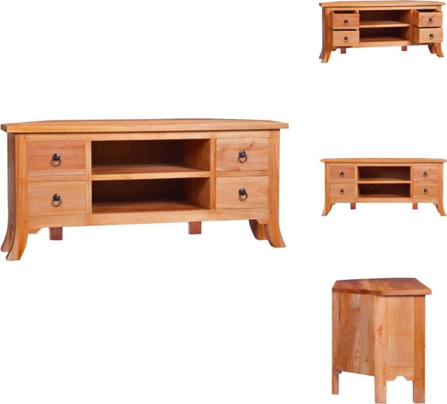 VidaXL Mahonie Houten TV-meubel 100 x 40 x 45 cm Strak design Kast