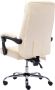 VidaXL Massage kantoorstoel kunstleer crèmekleurig Bureaustoel Inclusief Onderhoudsset - Thumbnail 1