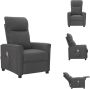 VidaXL Massagefauteuil Donkergrijs Verstelbaar 6-punts trillingsmassage 73.5x96x101 cm Fauteuil - Thumbnail 1