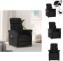 VidaXL Massagefauteuil Elektrisch Verstelbaar 70.5 x 96.5 x 95 cm Zwart Fauteuil - Thumbnail 1