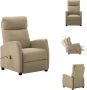 VidaXL Massagefauteuil Verstelbaar 6-punts trillingsmassage Kunstleer Cappuccino 65x97x104.5 cm Fauteuil - Thumbnail 2