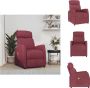 VidaXL Massagefauteuil Verstelbaar Met massagefunctie Comfortabele zitervaring Stevig en stabiel frame Wijnrood 65x97x104.5 cm Fauteuil - Thumbnail 1