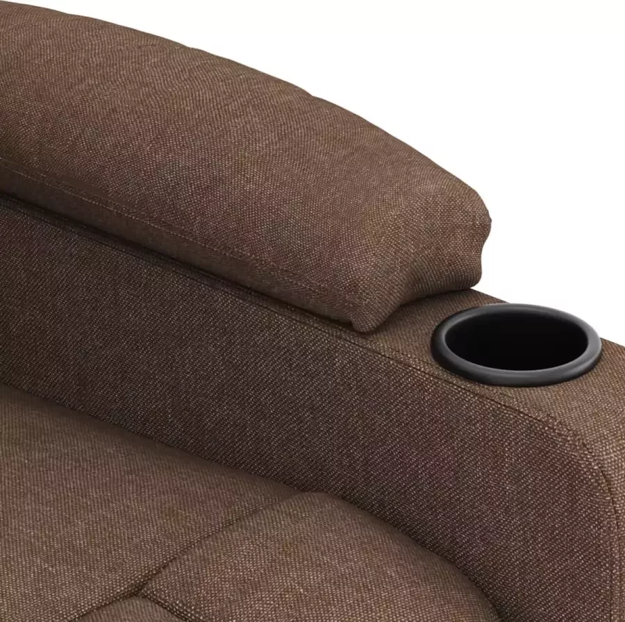 VidaXL -Massagestoel-elektrisch-verstelbaar-stof-bruin - Foto 3