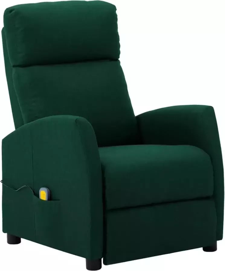 VidaXL -Massagestoel-elektrisch-verstelbaar-stof-donkergroen - Foto 3