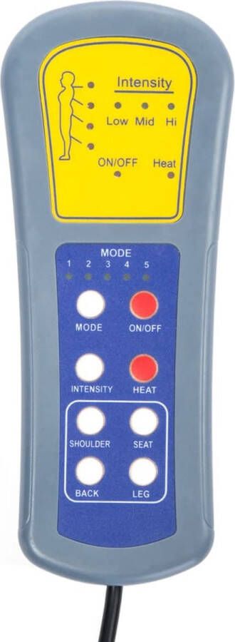 VidaXL -Massagestoel-elektrisch-verstelbaar-stof-donkergroen - Foto 2