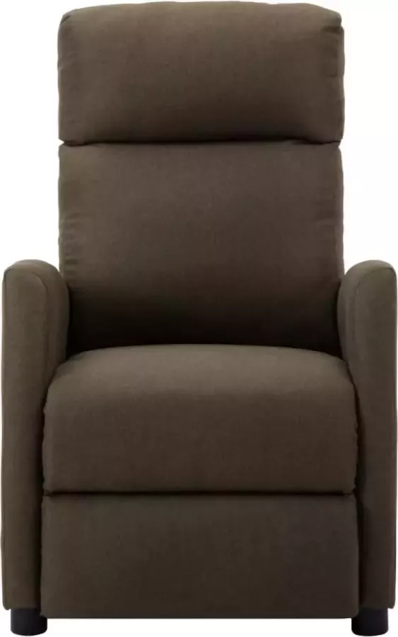 VidaXL Massagestoel verstelbaar stof bruin - Foto 5