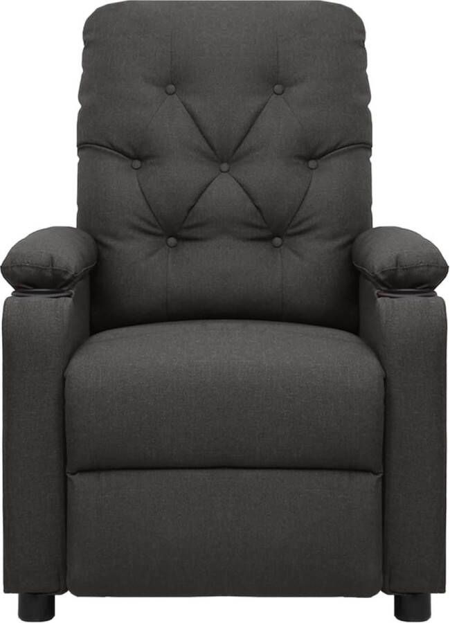 VidaXL Massagestoel verstelbaar stof donkergrijs - Foto 3