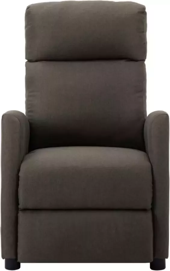 VidaXL Massagestoel verstelbaar stof taupe - Foto 5