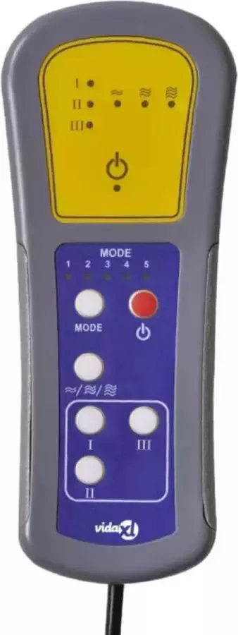 VidaXL -Massagestoel-elektrisch-verstelbaar-stof-donkergroen