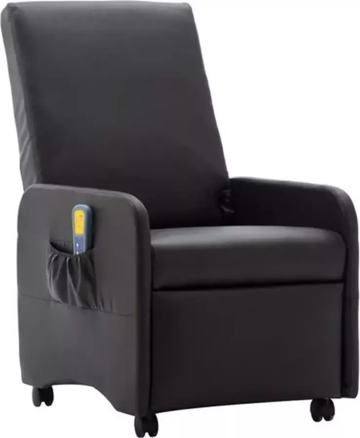 VidaXL -Massagestoel-verstelbaar-kunstleer-bruin - Foto 2