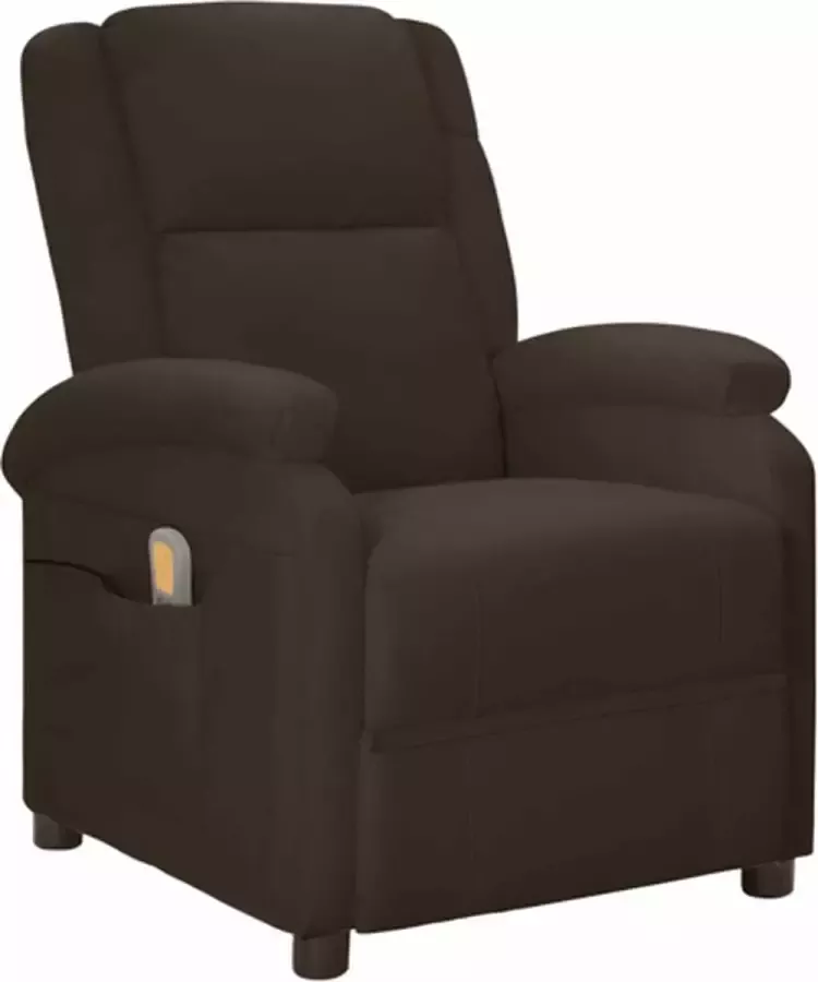 VidaXL Massagestoel verstelbaar kunstleer bruin - Foto 4