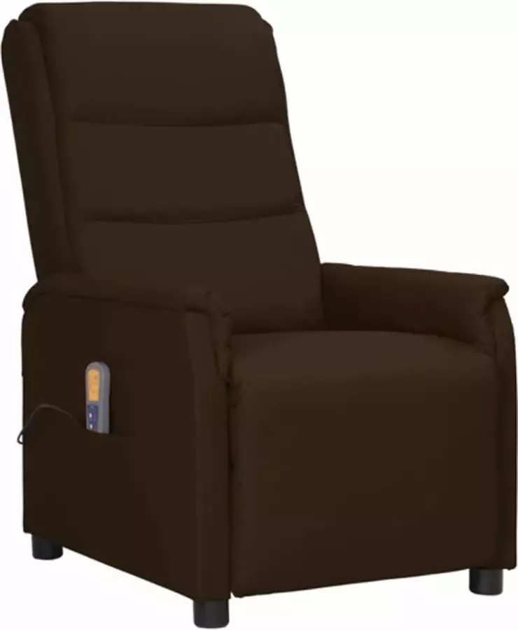 VidaXL Massagestoel verstelbaar kunstleer bruin