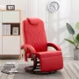 VidaXL Massagestoel verstelbaar kunstleer rood - Thumbnail 2