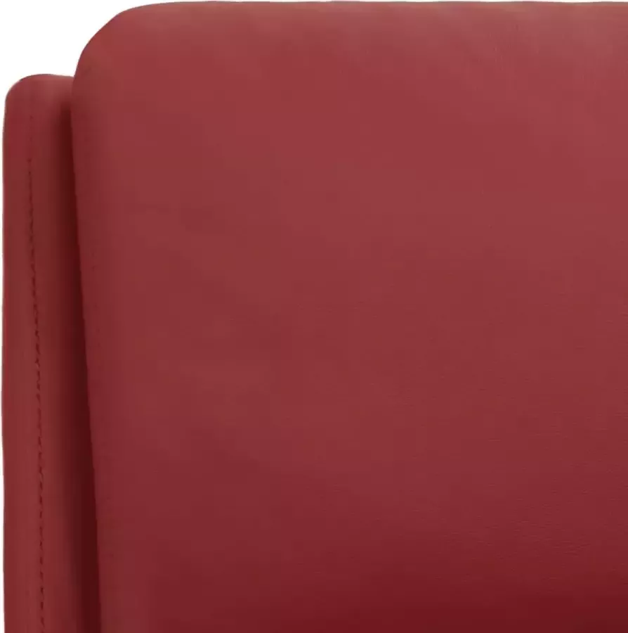 VidaXL Massagestoel verstelbaar kunstleer wijnrood