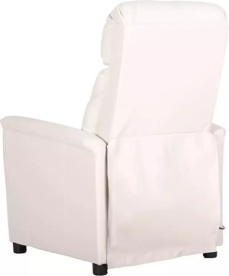 VidaXL Massagestoel verstelbaar kunstleer wit - Foto 3