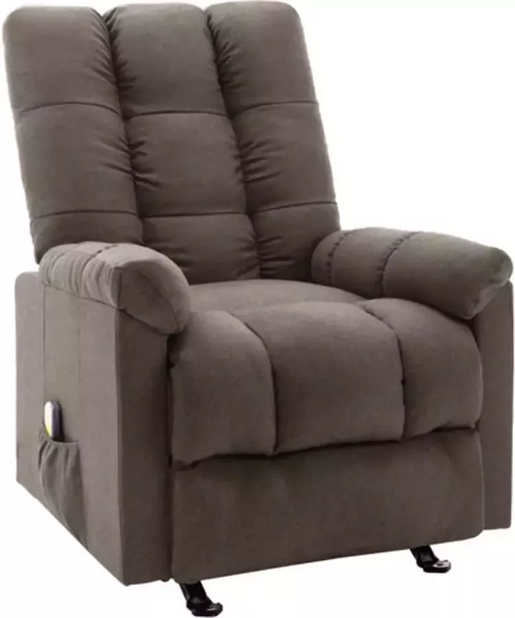 VidaXL -Massagestoel-verstelbaar-stof-bruin - Foto 2