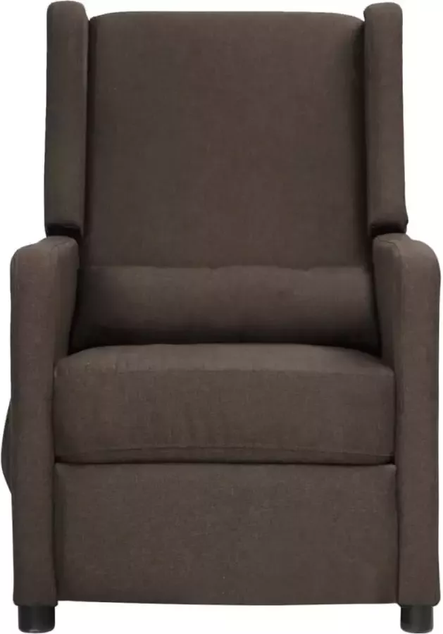 VidaXL Massagestoel verstelbaar stof bruin