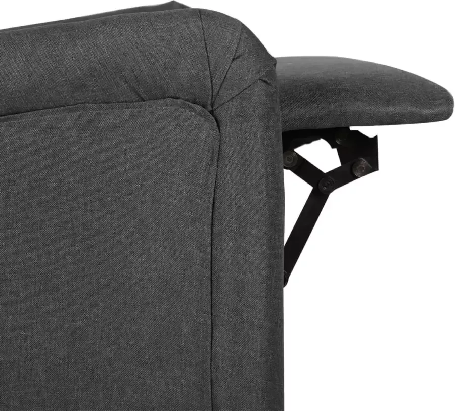 VidaXL -Massagestoel-verstelbaar-stof-donkergrijs