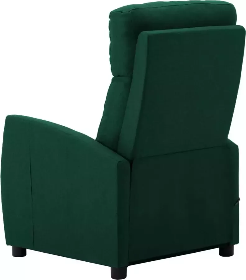 VidaXL Massagestoel verstelbaar stof donkergroen - Foto 2