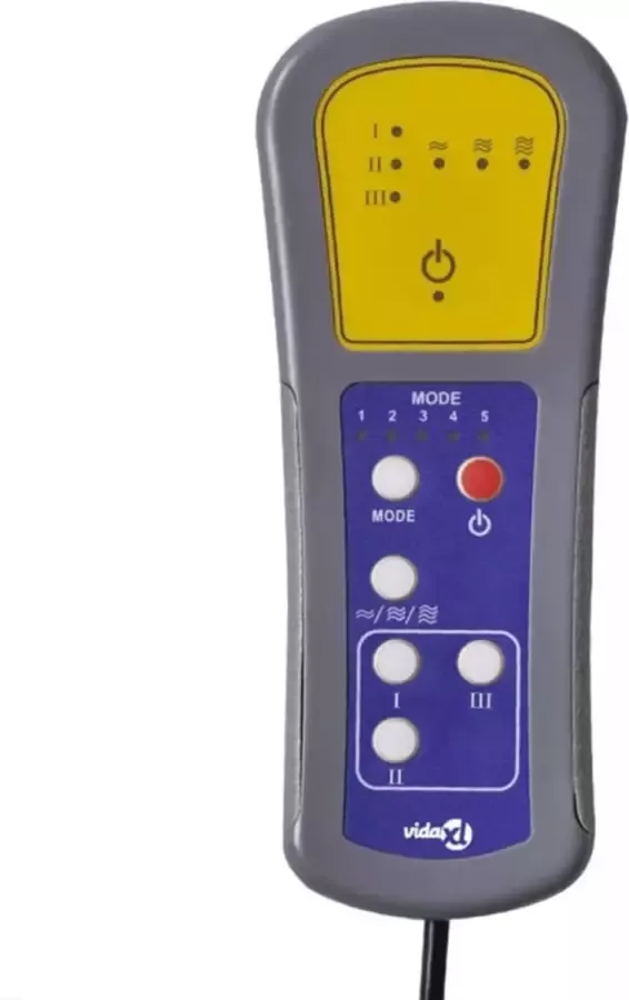 VidaXL Massagestoel verstelbaar stof lichtgrijs - Foto 3