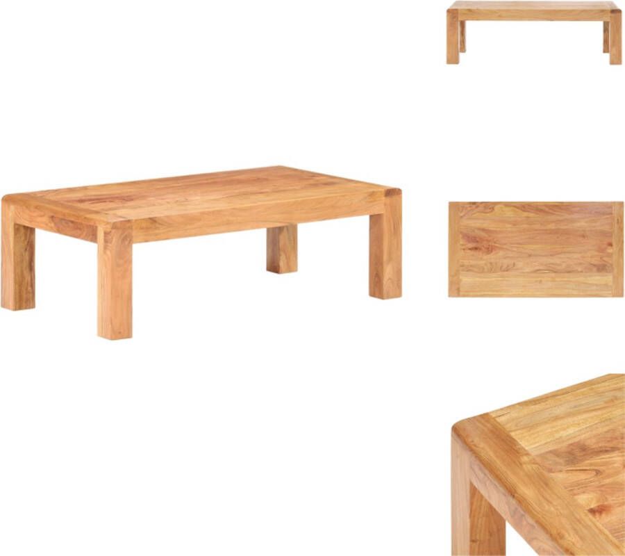 VidaXL Bijzettafel Bijzettafels Tafel Tafels Salontafel 110x60x35 cm acaciahout met honingafwerking