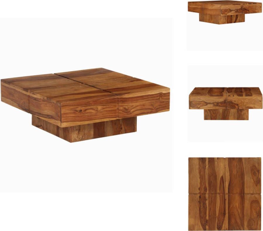 VidaXL Salontafel Salontafels Tafel Tafels Salontafel 80x80x30 cm massief acaciahout