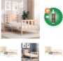 VidaXL Massief grenenhouten bedframe 195.5 x 95.5 x 100 cm Multiplex lattenbodem Bed Inclusief Houtreiniger en verfrisser - Thumbnail 2